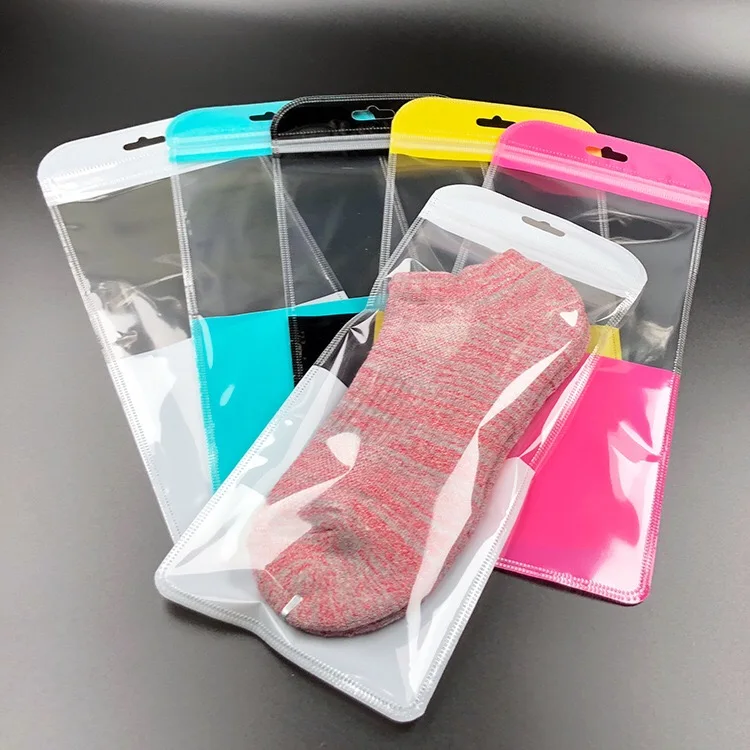 

11*13cm 300Pcs Headset Packaging Bags Bag With Zipper Pink Water Proof Zipper Reclosable Pouches