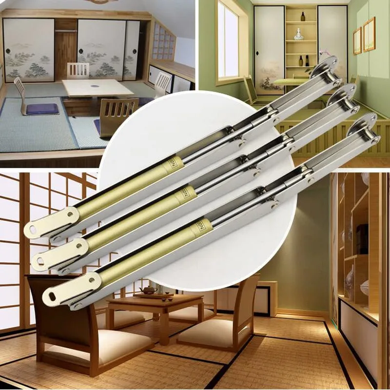 60N-150N High Quality Furniture Hinge Tatami Support Hydraulic Rod Drawer Free Stop Iift Buffer Door Pneumatic Hardware