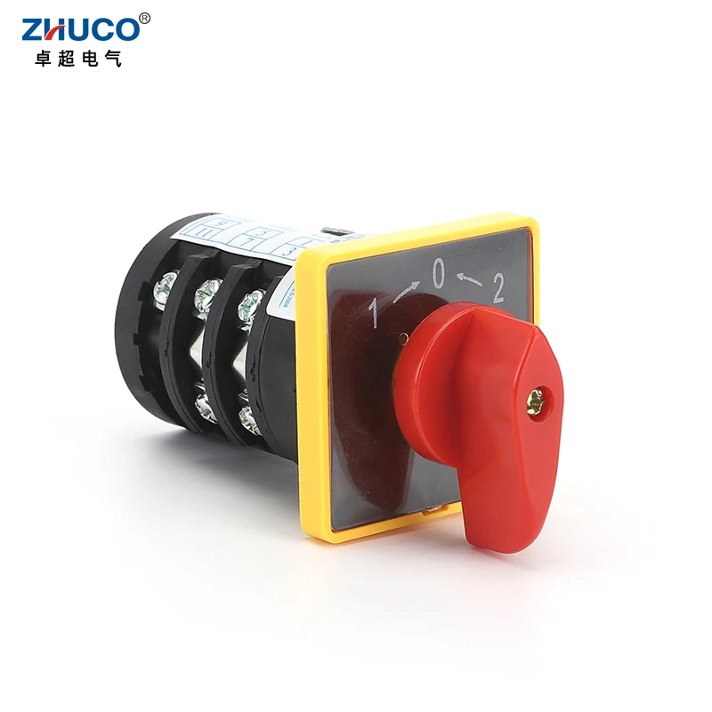 ZHUCO HZ5B-10/B005.3 10A Three Position Three Pole Cam Changeover Momentary Reversing switches Reset Combination Switch