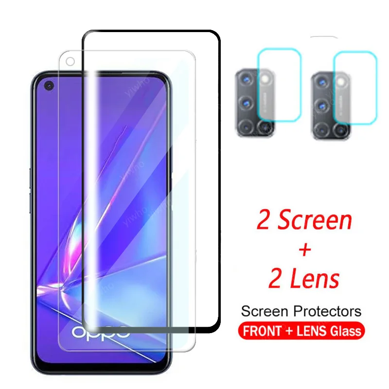 

Protective glass For OPPO A52 a53 Glass on For OPPO A72 A92 Screen Protectors Tempered Glass a73 a93 a33 a53s Lens Safety Glass