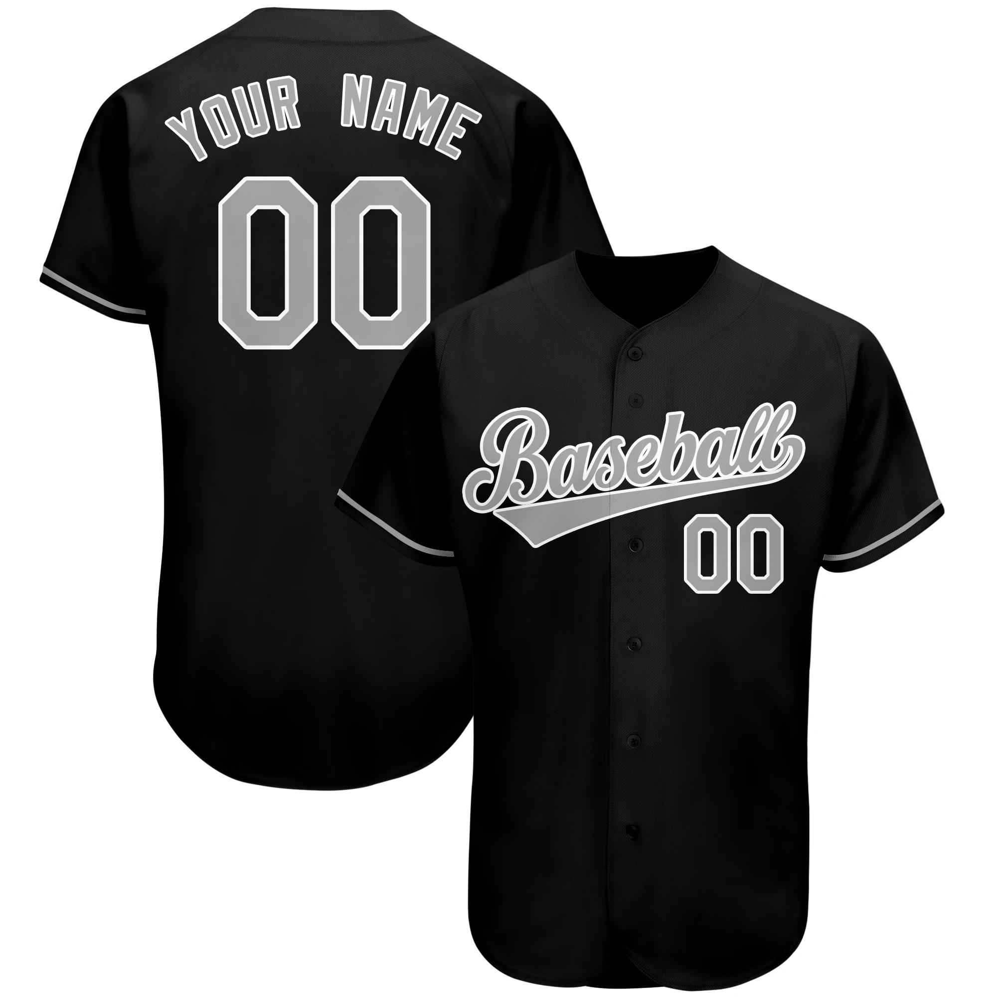 Maillot de Baseball en maille personnalisée pour le sport, maillots de Baseball brodés à boutons, conception de chemises en maille à col en v