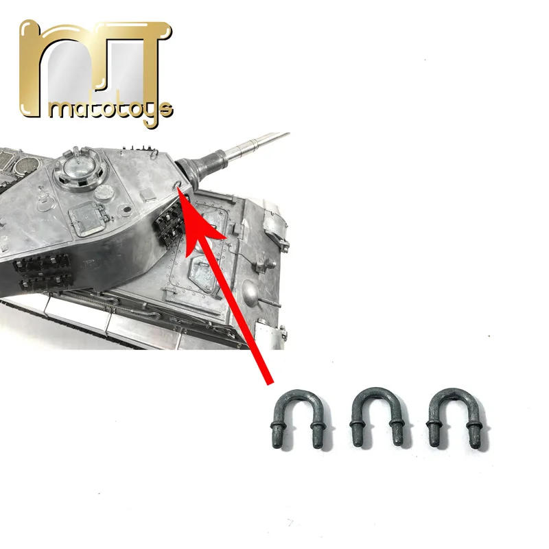 Mato 1/16 King Tiger RC Tank Metal Turret Handrails metal upgraded parts