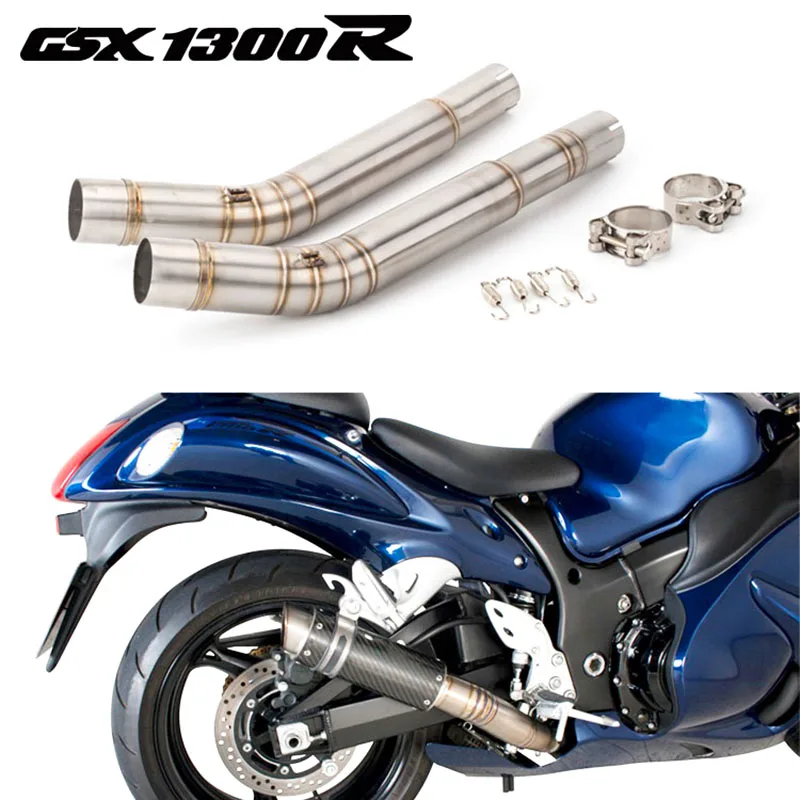 Motorcycle Exhaust GSX1300R Exhaust Connector Link Pipe For Suzuki Hayabusa GSX1300R Muffler Middle Pipe 2008-2015 Year