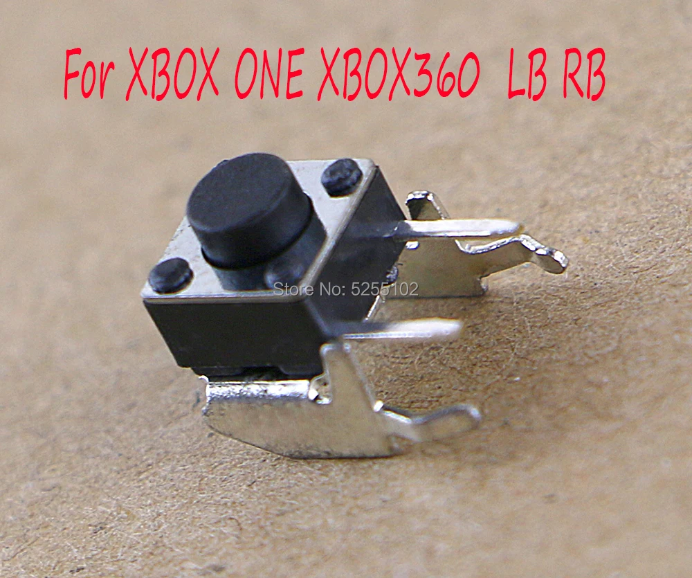 500pcs Replacement Black White For Xbox 360 XboxOne Controller RB LB Bumper Button Switch Repairt