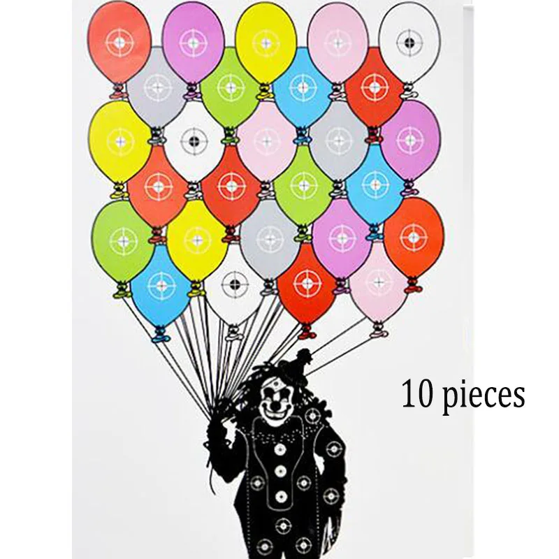 10PCS Shooting Range Papers 45x32cm Target Paper Silhouette Targets Arrow Field Point Shooting Practice for Guns Rifles Pistol