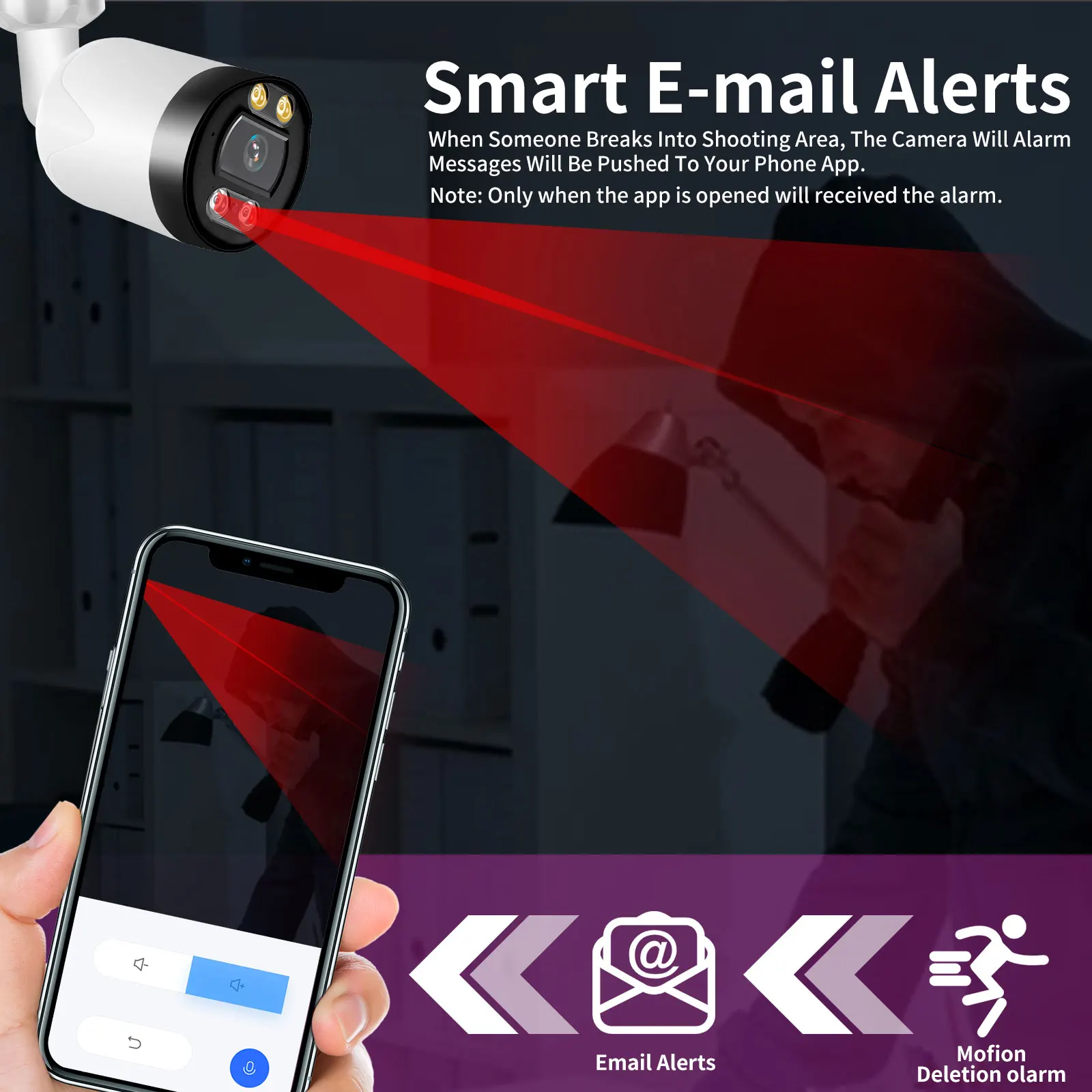 Gadinan 8CH 8MP 4K CCTV System 5MP NVR POE Outdoor Motion Detection H265+ Video Surveillance Kit Security IP Camera E-mail Alert