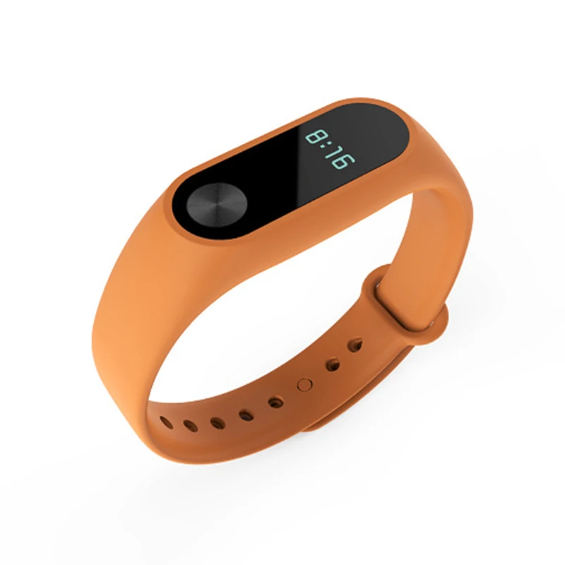 1 Pc Adjusted Silicone Soft TPU+TPE Band Bracelet Wrist Strap Replacement 11 Optional Colors For XIAOMI MI Band 2