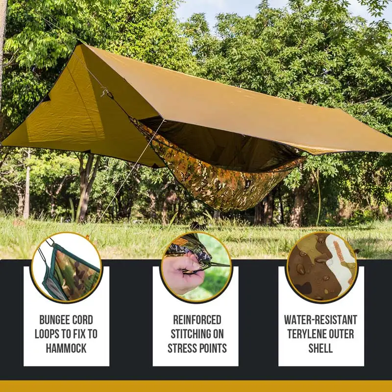 OneTigris Special Offer Full Length Hammock Underquilts 3 Season 41 F-68 F/5 C-20 C HIDEOUT Under-Quilt For Camping Hiking