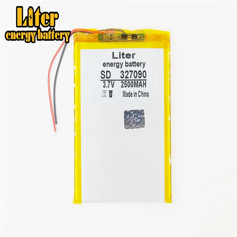 

SD CE, Rohs, MSDS approved lipo battery 3.7v 327090 for tablet pc 2500mah