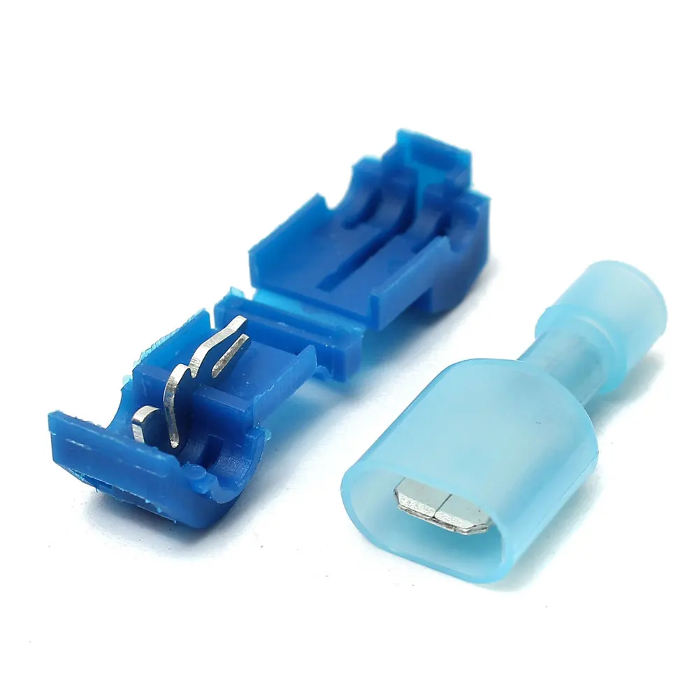 Quick Splice Electrical Connectors T Tap Wire Cable Snap Terminals Crimp Scotch Lock Car Audio Waterproof Kit Tool Set