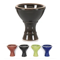 Black Vortex Shisha Bowl Blue Ceramic Hookah Head Red Flavor Holder Green Smoking Vaper Pot Flavour Top Accessory with Grommet