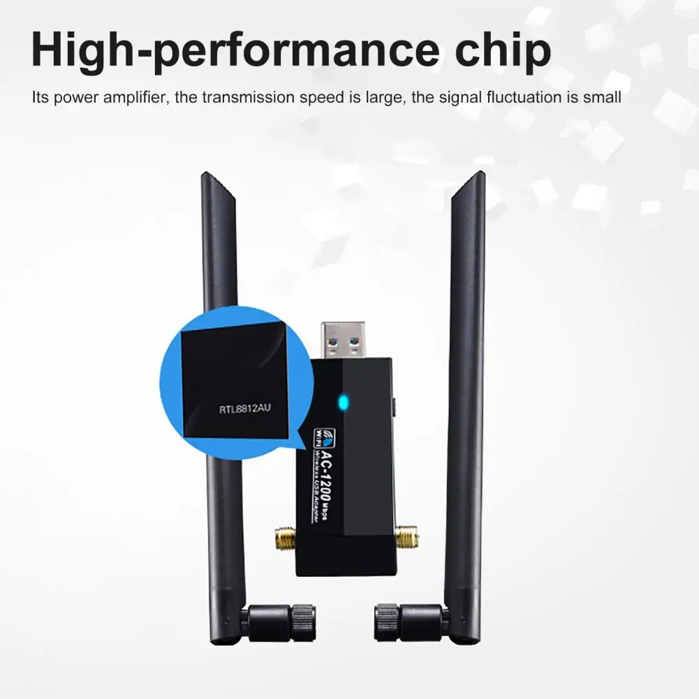 M-1200M Dual Band 2.4/5gbps WiFi MT7612U scheda di rete 802.11 AC Wifi Bluetooth5.0 adattatore Wireless per Pc Desktop