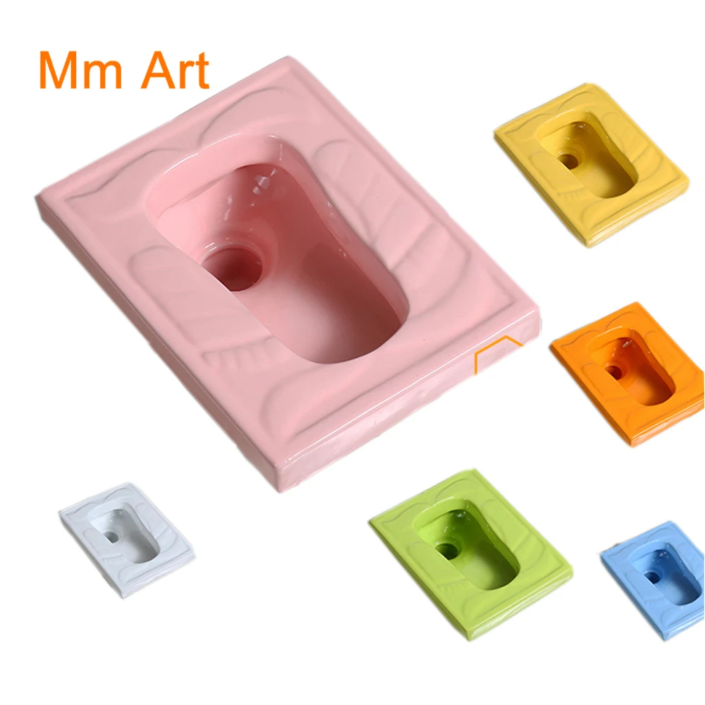 

Kid sanitary wares ceramic colorful children squatting pan for kindergarten