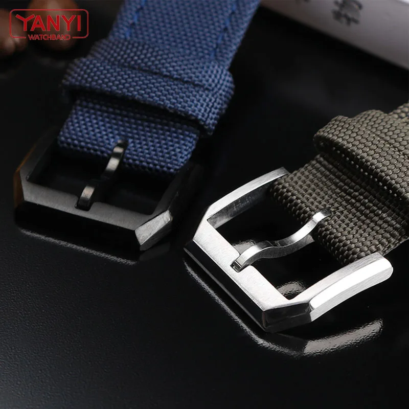 Nylon watchband for I-WC IW377724 IW371614 watch strap 20mm 21mm 22mm bracelet black armygreen blue canvas wrist belt watch band