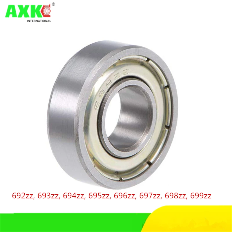 10pcs/lot 692zz, 693zz, 694zz, 695zz, 696zz, 697zz, 698zz, 699zz Miniature  Ball Bearing  Electrical Motor bearing