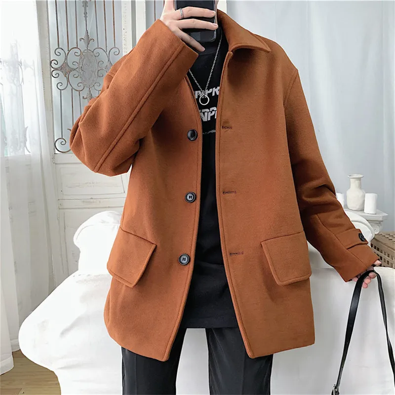 VERSMA Phong Cách Anh Slim Fit Len Pha Áo Choàng Đi Mưa Nam Nhỏ Cho Nữ Vintage Nam Áo Liền Quần Casaco Masculino Dropshipping