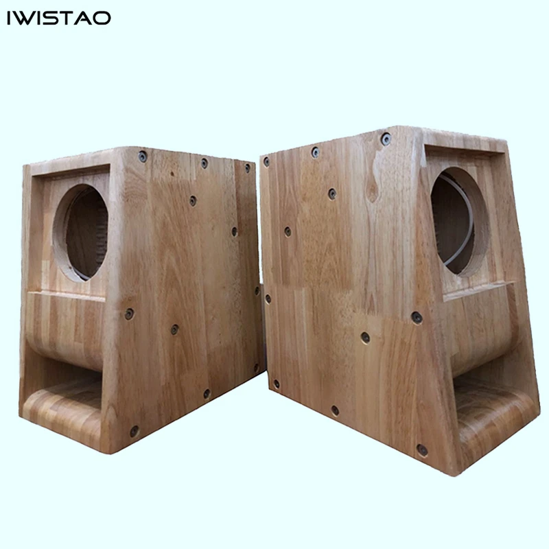IWISTAO – haut-parleur HIFI vide, 6.5 pouces, 1 paire, Structure en labyrinthe fini, en bois massif pour une gamme complète, unité de bricolage