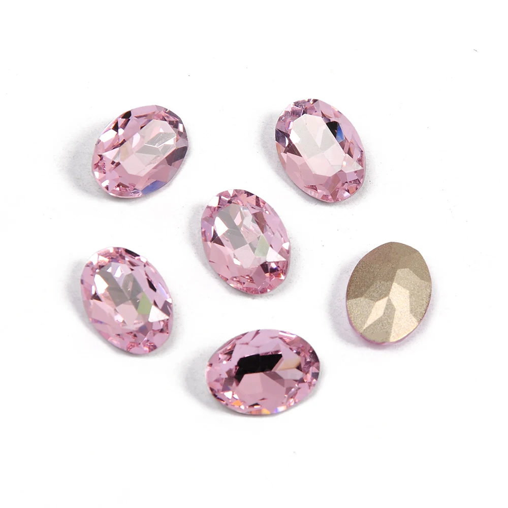 YANRUO 4120 Oval Ornamente Strass Glas Edelsteine DIY Nähen Kristalle Fancy Stones Pointback Genäht Strass Helle Für Kleidung – Detail 6