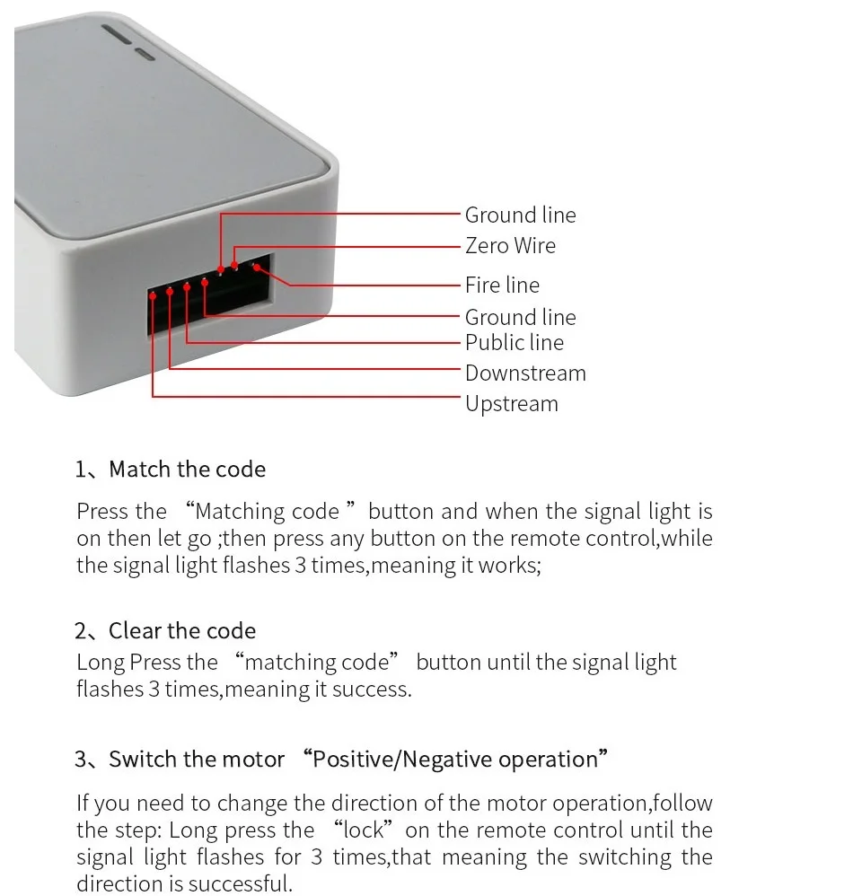 Controlador de Control remoto Universal, interruptor RF inalámbrico para puerta de garaje, transmisor de 433Mhz, Motor Tubular de persiana enrollable