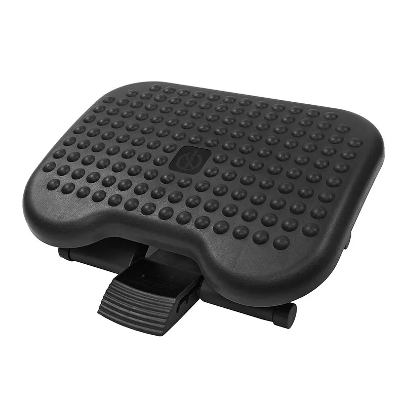 Adjustable Tilting Footrest Under Desk Ergonomic Massager Multifunction Foot Rest Pad Footstool Home Office Health Care Black