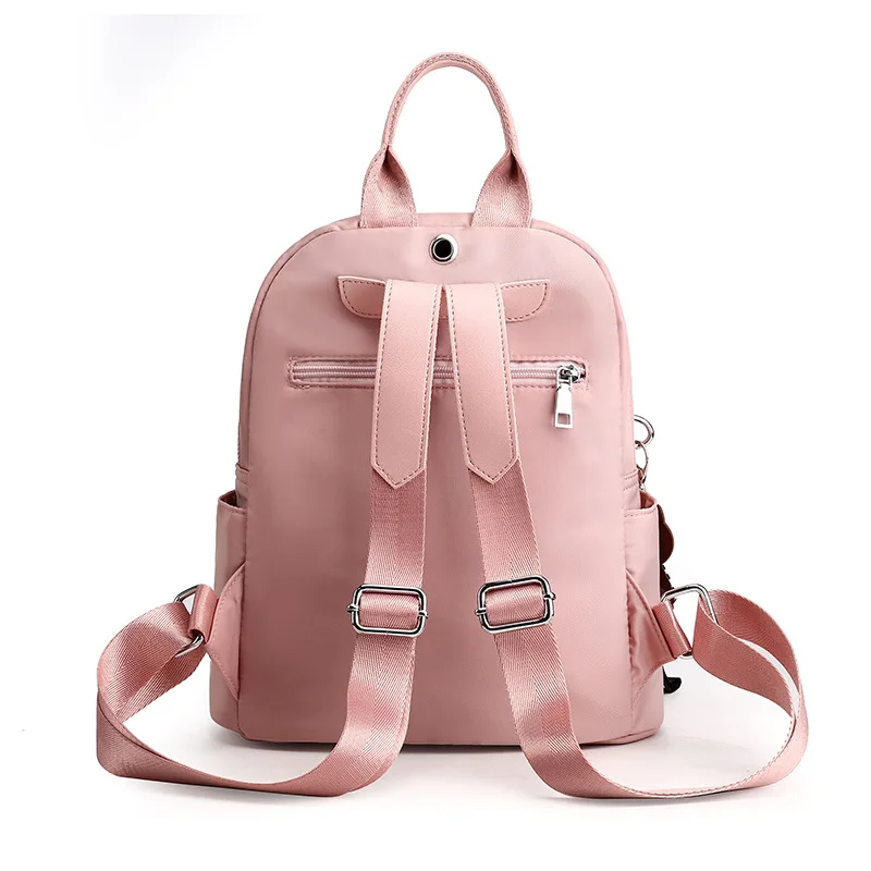 Simple Shoulders Women Bag Fashion Waterproof Nylon Cloth Shoulders Bag Korean Version Of The Wild Mini Shopping Travel Backpack