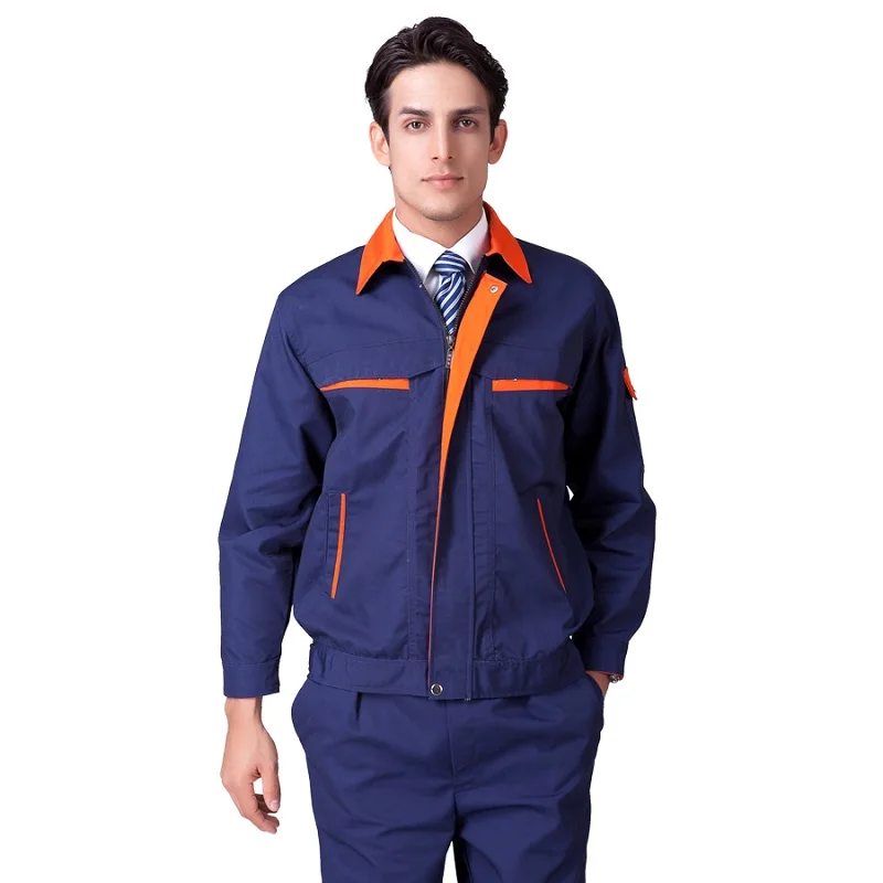 Primavera trabalho roupas jaqueta calças terno trabalhador soldagem de segurança durável uniforme mecânica reparação automóvel porter oficina coverall