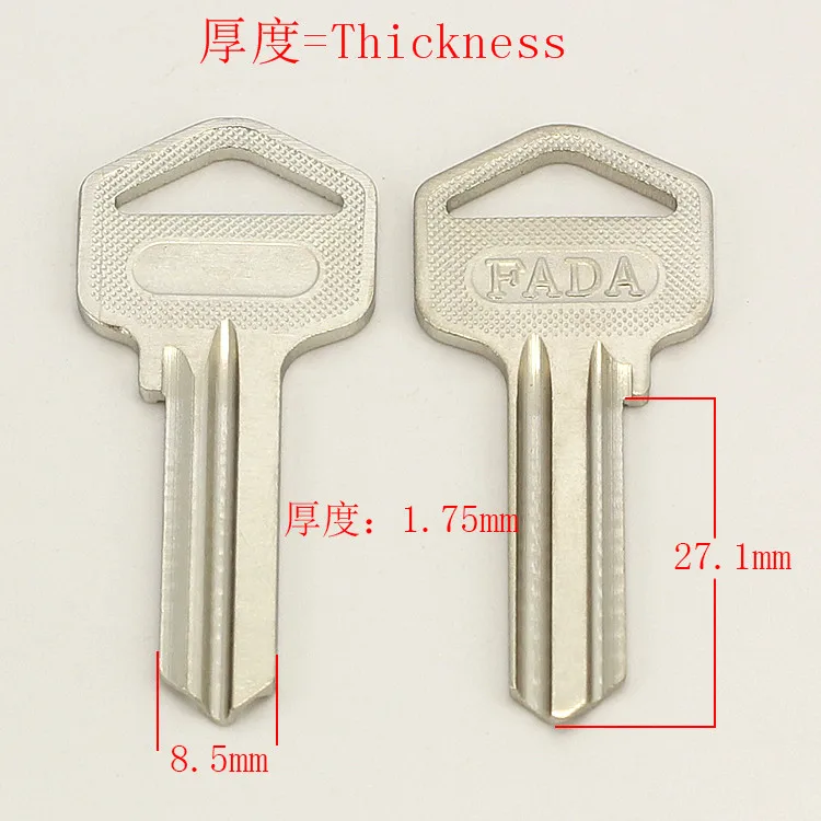 A012 Wholesale Locksmith Keymother Brass House Home Door Blank Empty Key Blanks Keys 25 pieces/lot