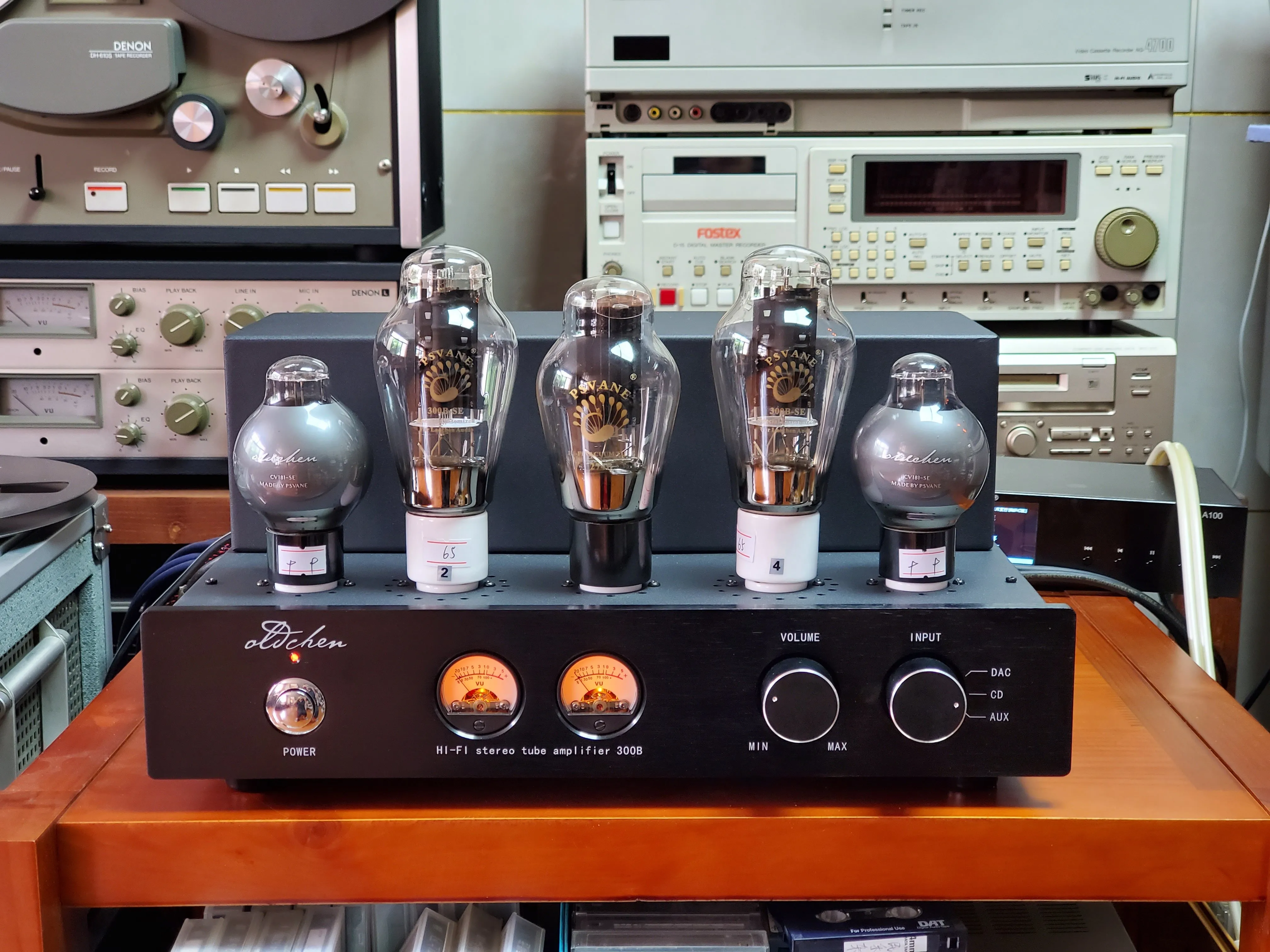 Laochen 300B Tube Amplifier HIFI Single-ended Class A with Blue-tooth Handmade Scaffolding Laochen Amp