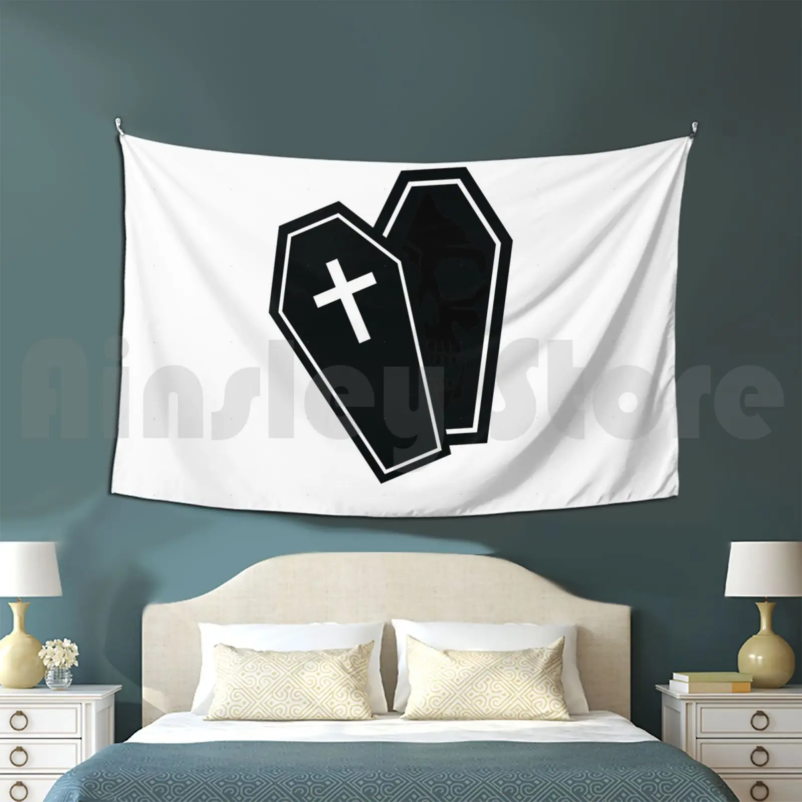 This Is My Funeral Shirt Tapestry Living Room Bedroom Funeral Coffin Death Deceased Mortician Funeral Director