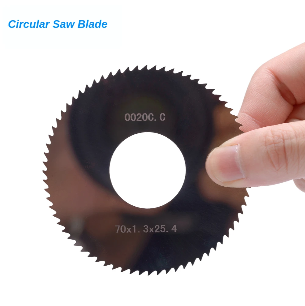 Hoja de sierra circular con dientes planos de carburo de tungsteno, 70mm x 1,3mm x 25,4mm x 72T, utilizada para máquina clave 100D 100E1 100F1