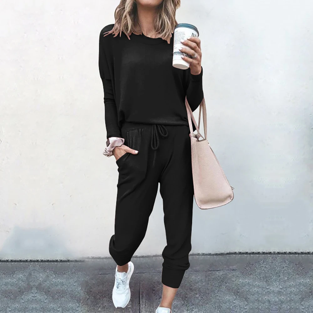 Women's Tracksuit 2 Piece Set Sweatshirt + Pants Women Sport Suit Spring And Summer Sportswear