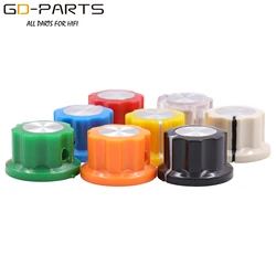 20*12mm Plastic Set Pointer Knobs For Guitar AMP Effect Pedal Stomp Box Overdrive DJ Radio Speaker Cabinet 1/4