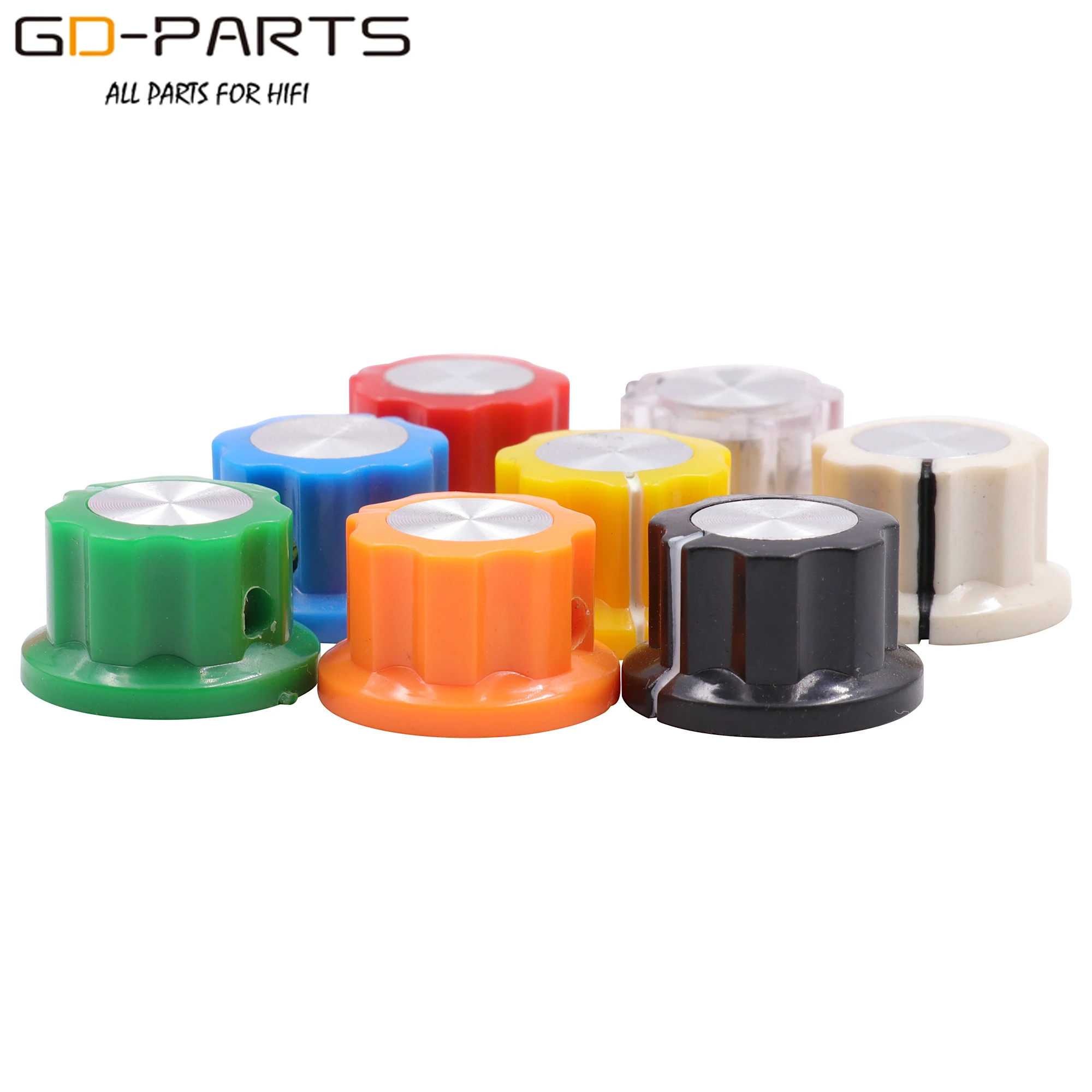 20*12mm Plastic Set Pointer Knobs For Guitar AMP Effect Pedal Stomp Box Overdrive DJ Radio Speaker Cabinet 1/4