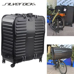 SILVEROCK Bicycle Luggage Travel Case Transport Carry Roll Packing Bag for Brompton PIKES 360 3SIXTY Folding Bike Storage Bag