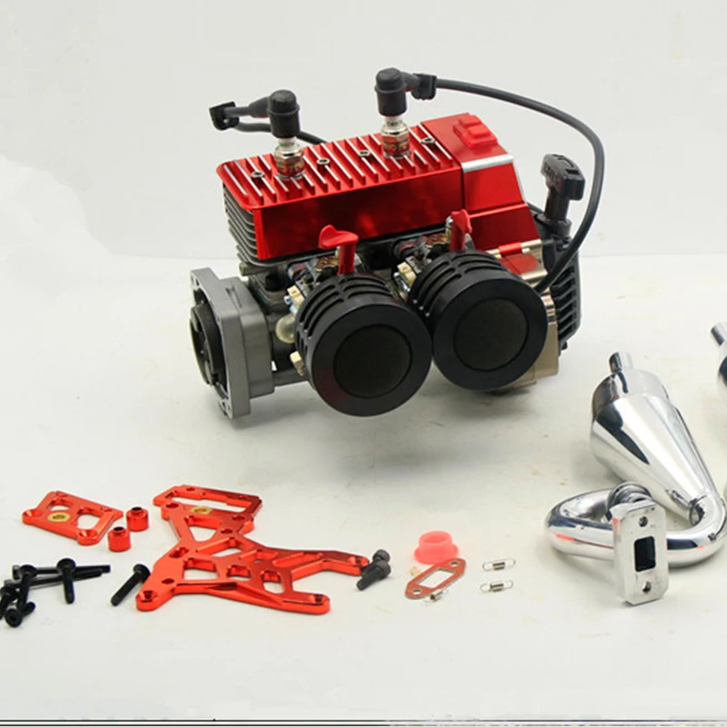 Doppia con letti singoli-cilindro del motore, 60CC MOTORE per 1/5 ROVAN HPI KINGMOTOR FID GTB MCD PARTI di automobili del rc