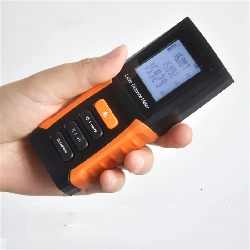 

Mini Handheld Laser Rangefinder Electric Gauge Measuring Ruler Laser Distance Meter LCD Digital Display Diy for Home Improvement