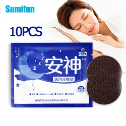 10pc Improve Sleep Patch Anxiety Essential Oil Relieve Headache Stress Plaster Improve Insomnia Quality Body Relax Sticker Paste