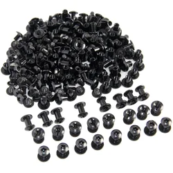 100pcs Black Tactical Slotted Posts and Cross Head Screw DIY Kydex Leather Holster Sheath Chicago Screws