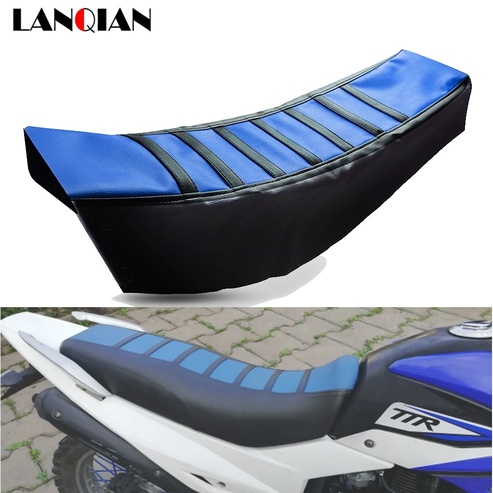 Motorcycle Seat Cover dirtbike Rubber Striped Soft seat cover For Yamaha YZ85L/W YZ250 250F YZ450F WR40F WR250F WR125X Off-road