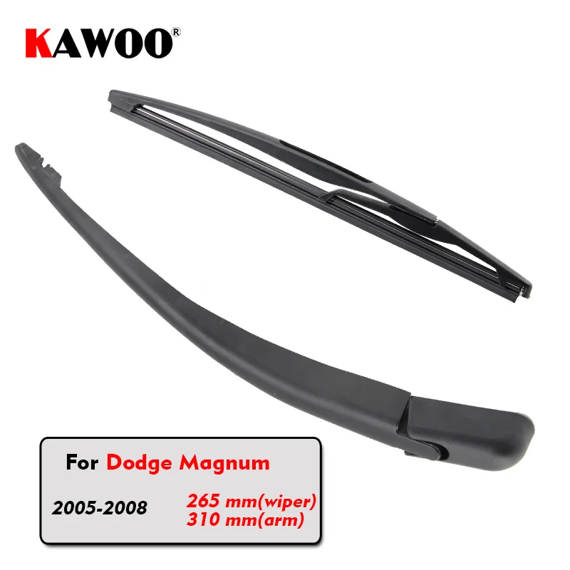 

KAWOO Car Rear Wiper Blade Blades Back Window Wipers Arm For Dodge Magnum Hatchback (2005-2008) 265mm Car Accessories Styling