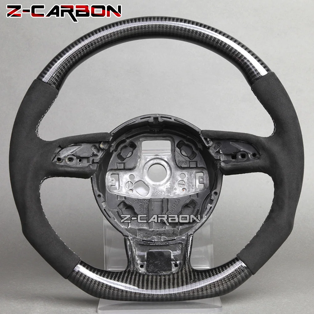 Carbon Fiber Steering Wheel  Alcantara Leather For Audi A5