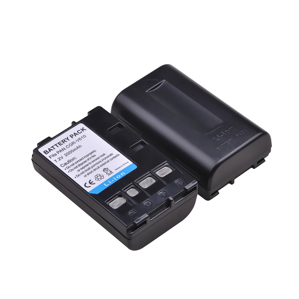 1Pc 2000mAh CGR-V610 CGR V610 battery for Panasonic NV-RX14, NV-RX18, NV-RX24, RX37, RX18B, RZ10, CGRV610 battery