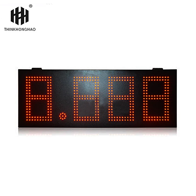 [Hong Hao] customized high brightness outdoor waterproof iron box PCB oil price board 8.888 format digital gas station logo