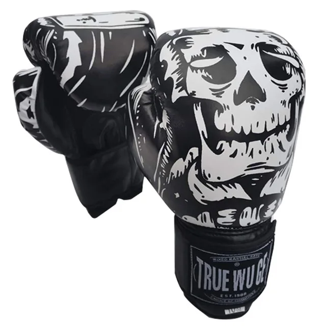 MMA Fighting Boxing Gloves Sports PU Skull Muay Thai Kickboxing Mitts Fight Women/Men Sanda Child Adult Training Punching Glove