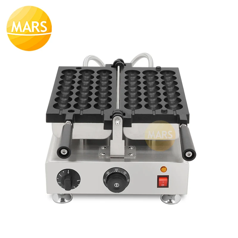 Commercial Non-Stick Skewer Bubble Waffle Maker Sugar-Coated Haws Shaped Waffle Baking Machine Electric Skewer Grill