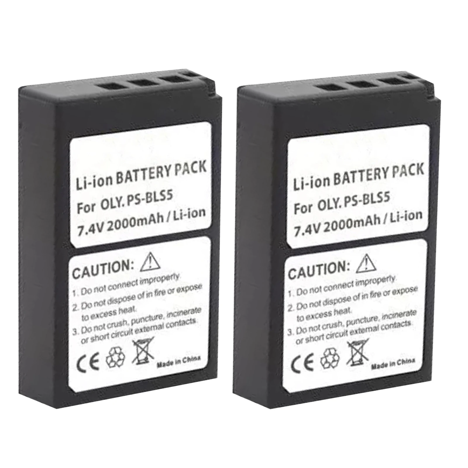 2000Mah BLS-5 BLS5 BLS-50 BLS50 Batterij Voor Olympus Pen E-PL2,E-PL5,E-PL6,E-PL7,E-PM2, OM-D E-M10, E-M10 Ii, Stylus1