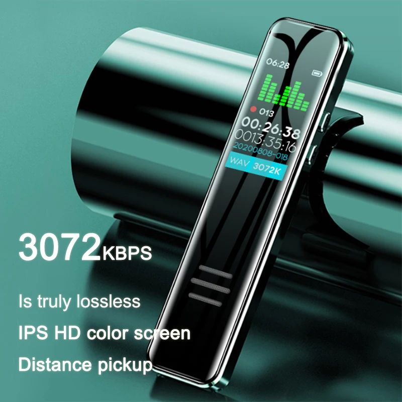 High-quality digital recorder Audio pen recording voice control recording business meeting intelligent noise reduction mp3player