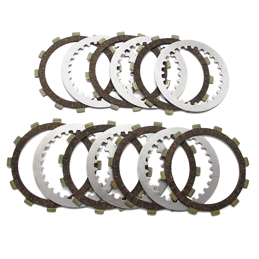 Motorcycle Clutch Friction Plates Disc Set For Yamaha XS 750 1977-1979 XS750 SE 1979-1980 OEM:4H7-16321-02 7  371-16325-00 6 1.2