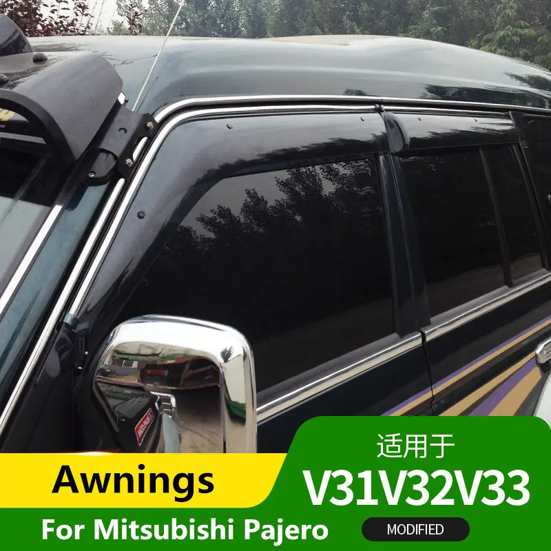 

Awnings & Shelters For Mitsubishi Pajero V31 V32 V33 2007-2014 Dedicated rain eyebrow modified off-road accessories