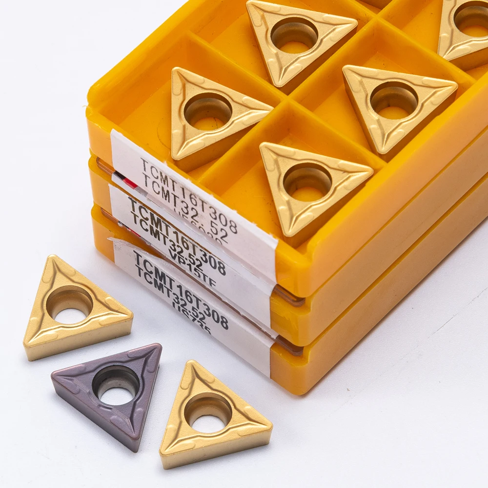 TCMT1102 TCMT16T308 TCMT16T304 US735 VP15TF UE6020 Carbide Kim Loại Công Cụ Chuyển CNC Máy Công Cụ Lập Chỉ Mục TCMT 16T308 16T304 1102
